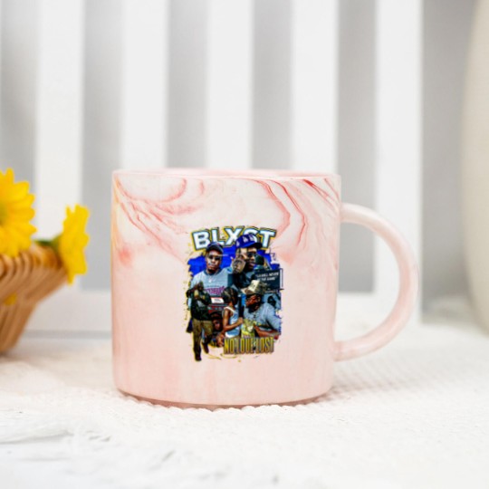 Discover BLXST 90s Vintage Bootleg Style Rap Marble Mugs