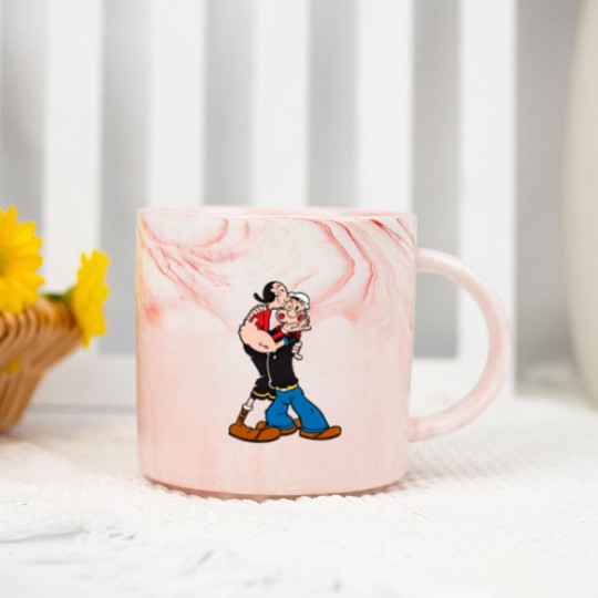 Discover Popeye and Olive Active Marble Mugs