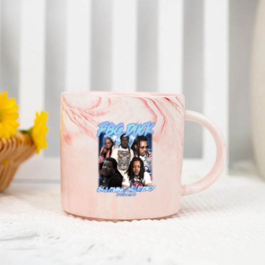 Discover FBG Duck Hiphop Marble Mugs, FBG Duck American Rapper Marble Mugs