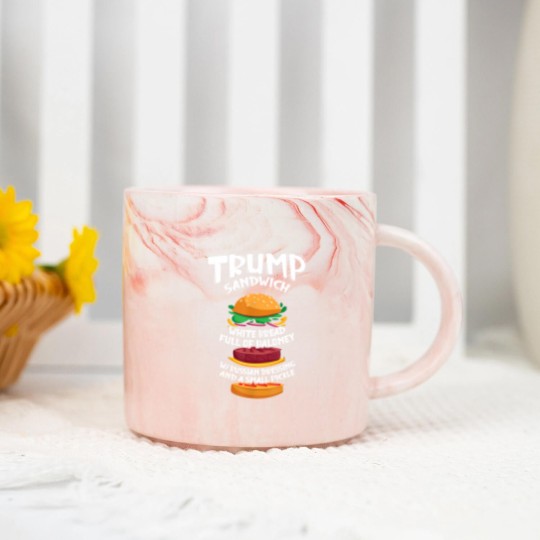 Discover Trump Sandwich Sign Funny Sandwich Day Sandwiches Pun 1979 Marble Mugs