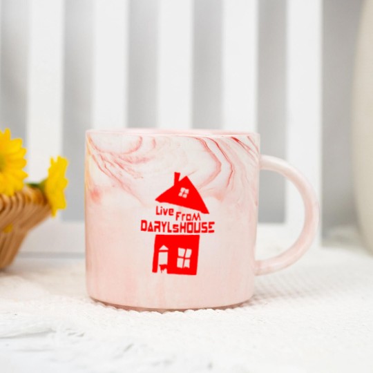 Discover live from daryls house Marble Mugs