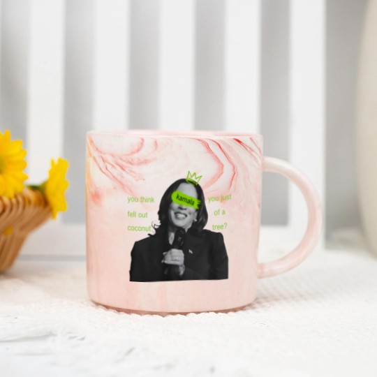Discover kamala harris brat Marble Mugs, kamala charli xcx brat Marble Mugs, kamala meme Marble Mugs