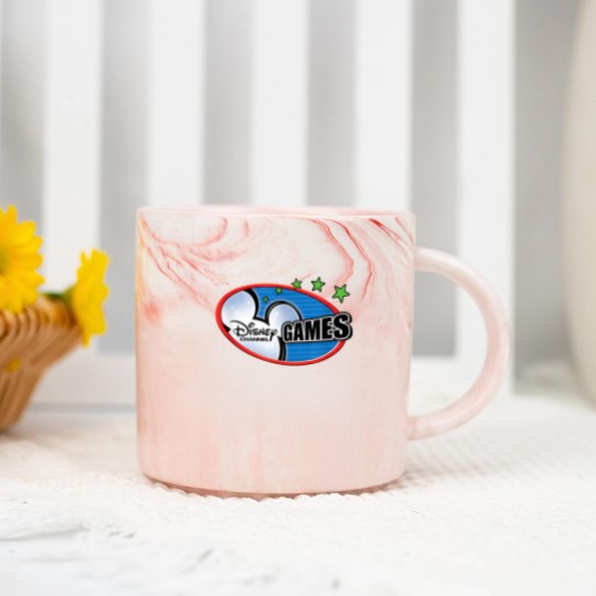 Discover Channel Game Marble Mugs, Mouse Ears Gaming Marble Mugs