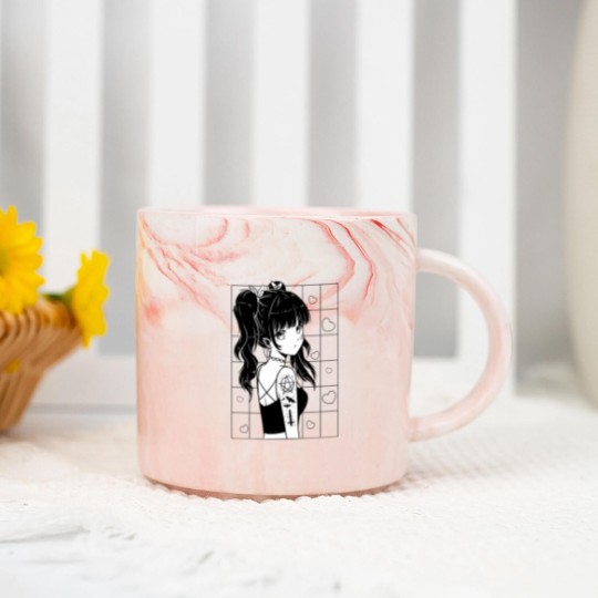 Discover Anime girl Anime girl Anime girl Marble Mugs