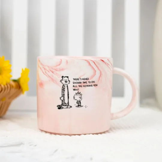 Discover Calvin And Hobbs Calvin And Hobbs Calvin And Hobbs Marble Mugs