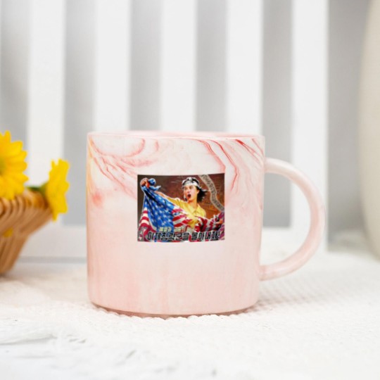 Discover North Korea Propaganda 2 Marble Mugs