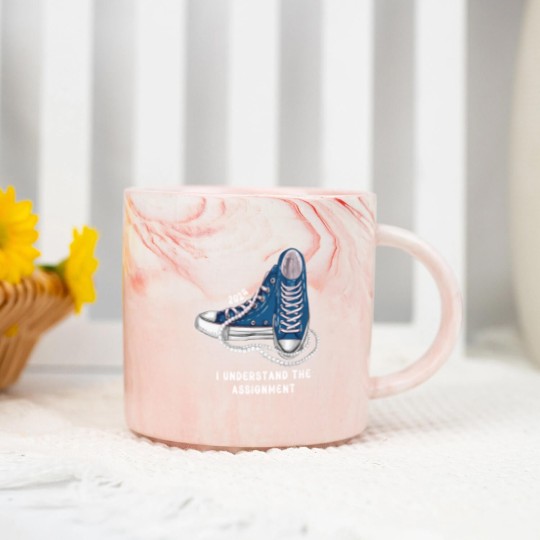 Discover I Understand The Assignment Vote Blue rally Marble Mugs, Kamala Harris Sneakers and Pearls