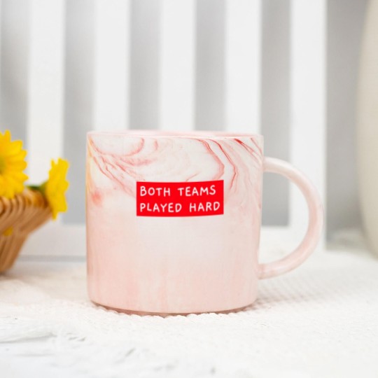 Discover Both Teams Played Hard Marble Mugs