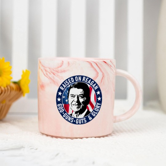 Discover Ronald Reagan Raised On Reagan Marble Mugs