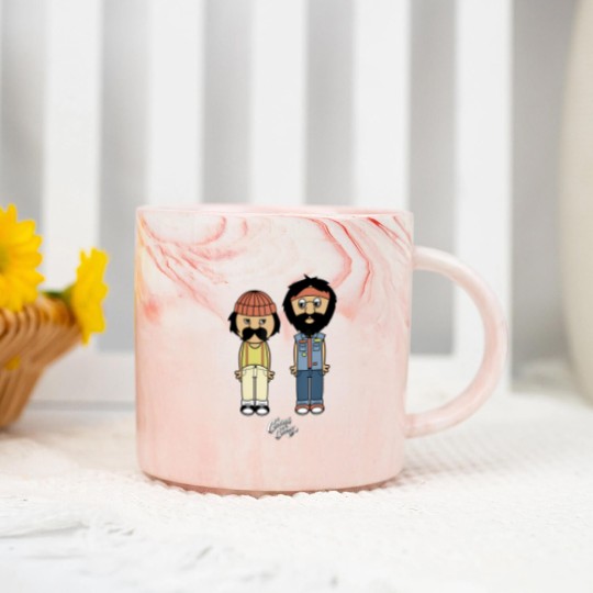 Discover cheech chong toon style full bodies with classic logo t Marble Mugs