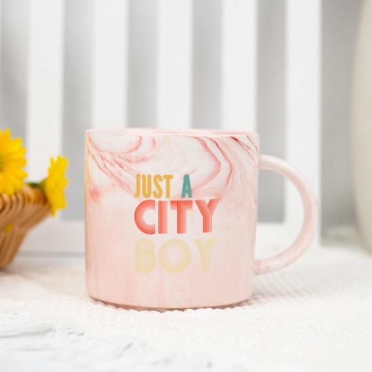 Discover retro just a city boy journey t Marble Mugs