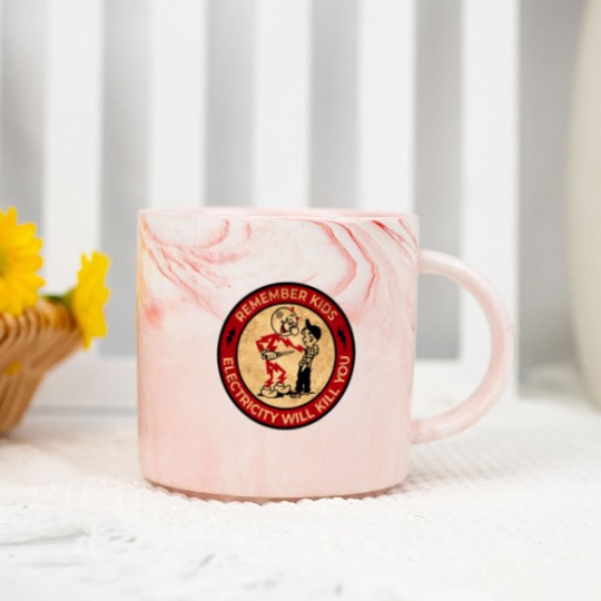 Discover Electricity Will Kill You Vintage Marble Mugs