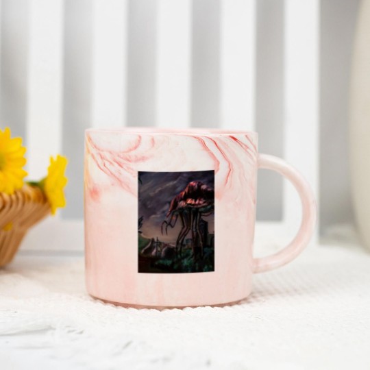 Discover Morrowind - Silt Strider Graphic Marble Mugs