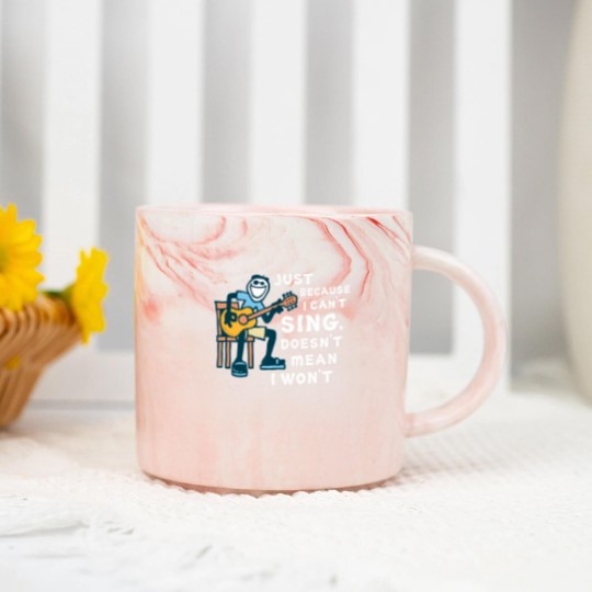 Discover guitar lover just because i can't sing doesn't mean i won't Marble Mugs