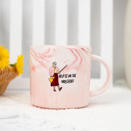 Discover Mrs Doubtfire “Help is on the way dear” Marble Mugs