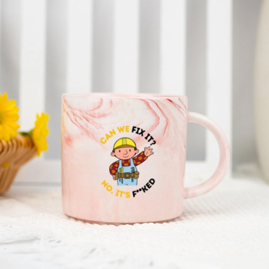 Discover Can We Fix It Funny Repair Man Bob The Builder Marble Mugs