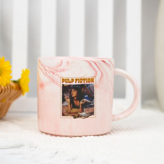 Discover Pulp Fiction Marble Mugs, Vintage Quentin Tarantino Pulp Fiction Marble Mugs