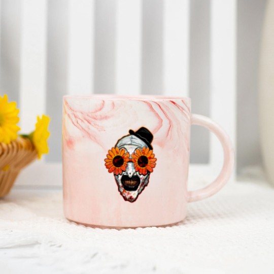 Discover Art The Clown Terrifier 2 Sunflower Sunglasses Horror Marble Mugs