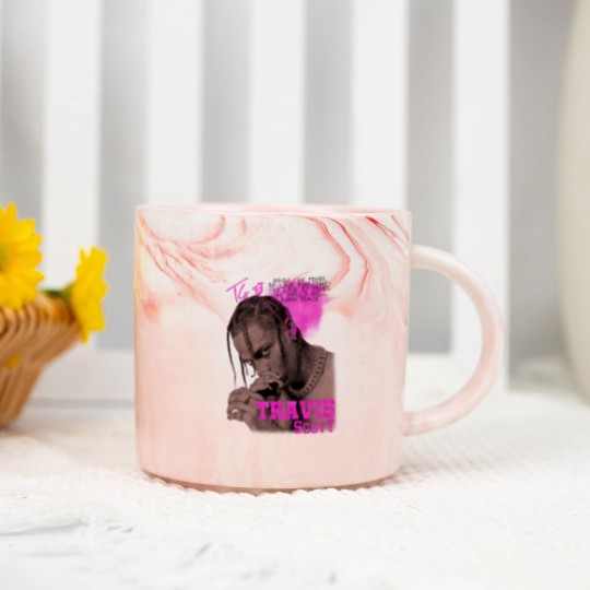 Discover Vintage Travis Marble Mugs, Retro 90s Travis Rapper Marble Mugs
