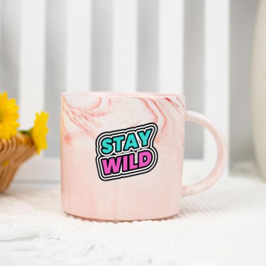 Discover Stay Wild Stay Wild Marble Mugs