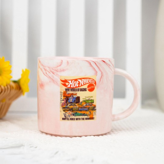 Discover Hot Wheels Vintage Wide World of Racing Marble Mugs