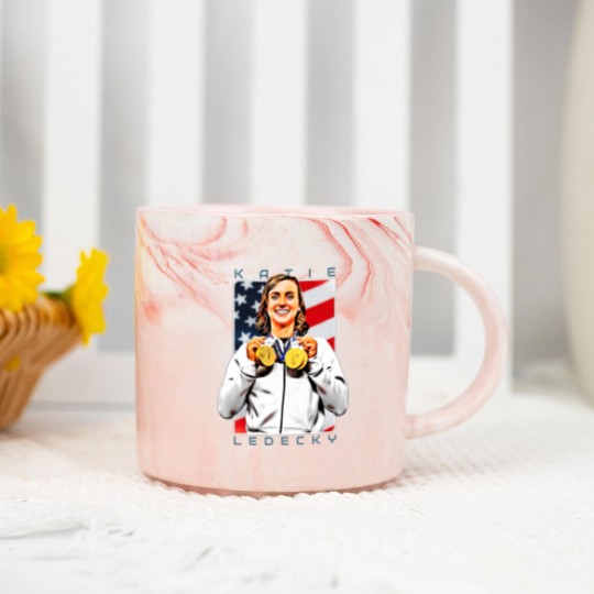 Discover Katie Ledecky The Hero - Athlete - Marble Mugs