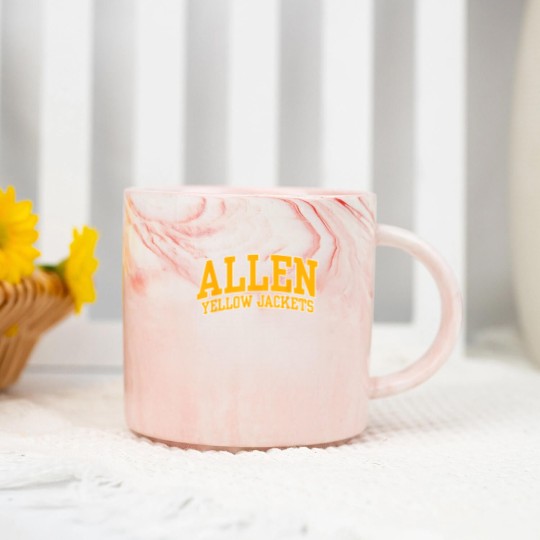Discover Allen University Yellow Jackets 01 Marble Mugs