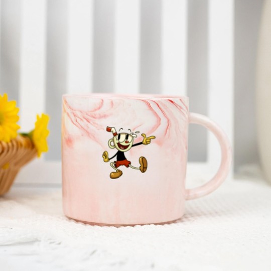 Discover Cuphead , cuphead, cuphead and mugman, cuphead game, cagney carnation, cuphead cagney carnati Essent Marble Mugs