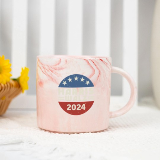 Discover Harris Walz Marble Mugs, Kamala Harris Tim Walz President VP 2024 Marble Mugs, Tim Walz