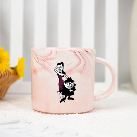 Discover Boris Badenov and Natasha Fatale - Rocky & B Marble Mugs
