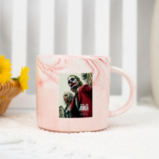 Discover Joker 2 Movie Unisex Marble Mugs , Joaquin Phoenix And Ld ga Marble Mugs