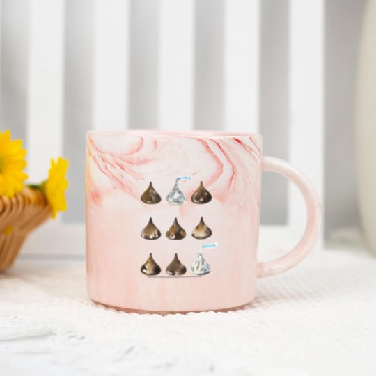 Discover Hersheys Kisses Multiple Grid Design Marble Mugs