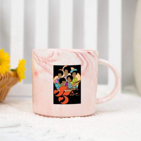 Discover Vintage Jackson 5 70s Cartoon Retro Vintage Style Distressed Marble Mugs