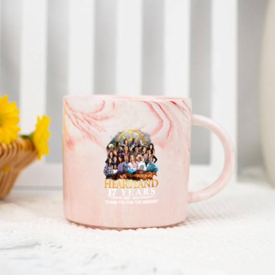 Discover Heartland 17th Anniversary Marble Mugs, Heartland Thank For Memories Marble Mugs, Classic Movie Marble Mugs