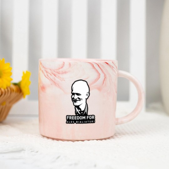 Discover Freedom For Ales Bialiatski Bb Marble Mugs