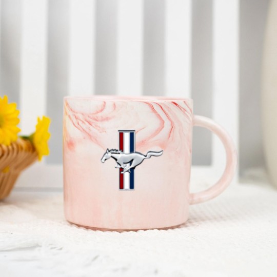 Discover Mustang Fastback Marble Mugs