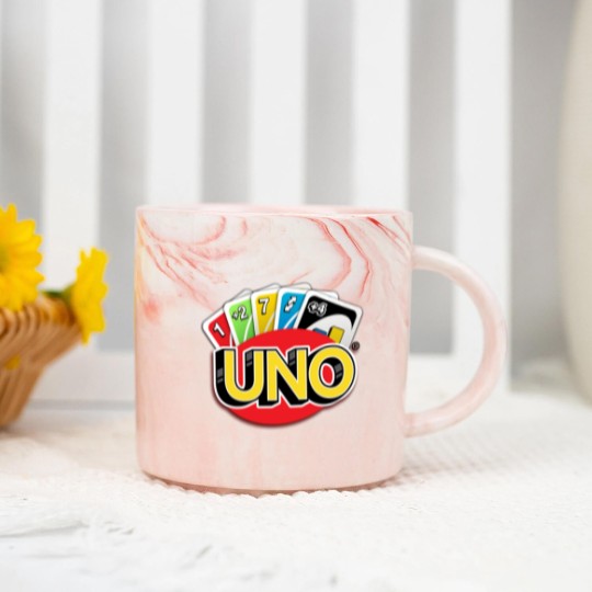 Discover UNO Game Card Marble Mugs