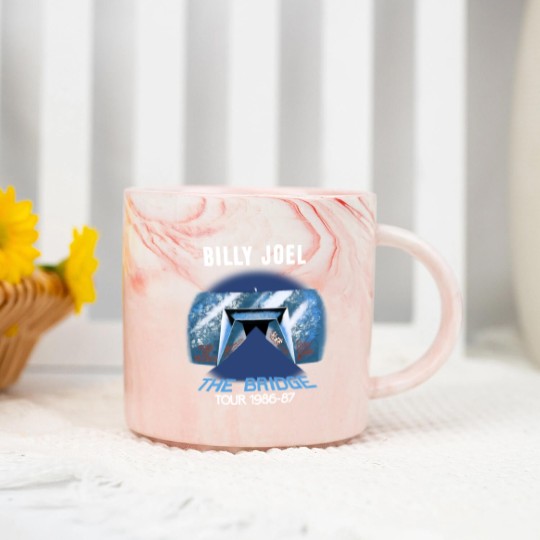 Discover Vintage Billy Joel The Bridge Tour 1986-1987 Concert Marble Mugs