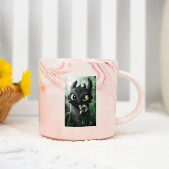 Discover How To Train Your Dragon, Toothless Gifts For Men & Women Marble Mugs