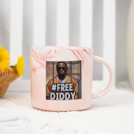 Discover Free Diddy Marble Mugs #freediddy Marble Mugs P Diddy Rapper Marble Mugs