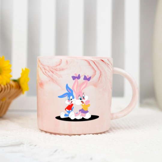 Discover Buster and Babs Bunny Marble Mugs