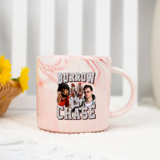 Discover Ja'Marr Chase Joe Burrow Marble Mugs, Ja'Marr Chase Joe Burrow Vintage Marble Mugs,  chase burrow Marble Mugs