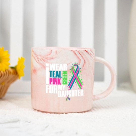 Discover Metastatic Breast Cancer Ribbon Daughter Cancer Awareness Marble Mugs