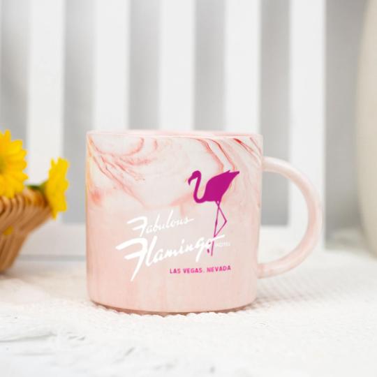 Discover flamingo hotel casino las vegas retro vintage t Marble Mugs
