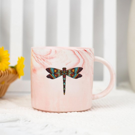 Discover Dragonfly (2) Marble Mugs
