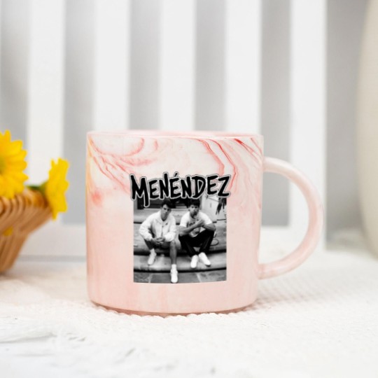 Discover MENENDEZ - out of step porch punk hardcore throwback true crime brothers Marble Mugs