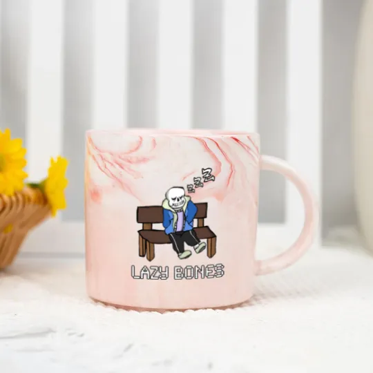 Discover Lazy Bones- Undertale Sans Marble Mugs
