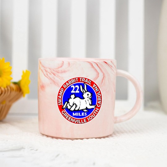 Discover Swamp Rabbit Trail from Greenville to Travelers Rest, SC 22 mile Classic(3) Marble Mugs