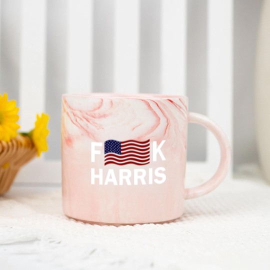 Discover F Kamala Harris Conservative Republican FKH Political Humor Unisex Marble Mugs