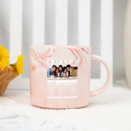 Discover Friends 30th Anniversary 1994 - 2024 Thank You Marble Mugs
